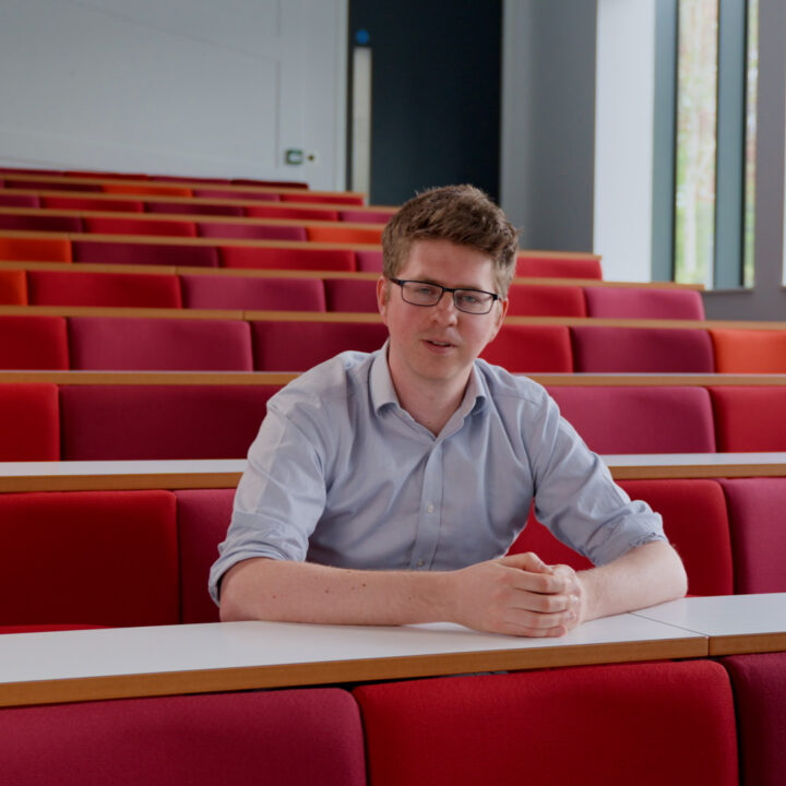 Dr Martin Swinton in the OCRB lecture theatre