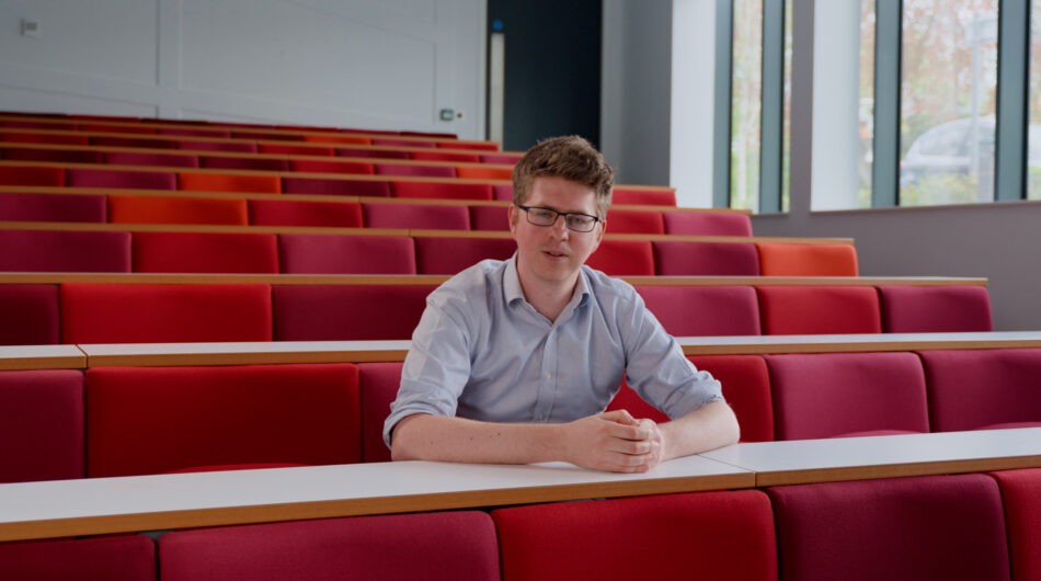 Dr Martin Swinton in the OCRB lecture theatre